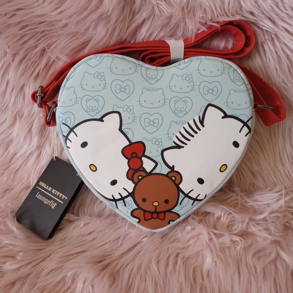 Loungefly Hello Kitty & Dear Daniel Heart Crossbody Bag - Picture 2 of 4